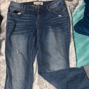 Blue wash jeans